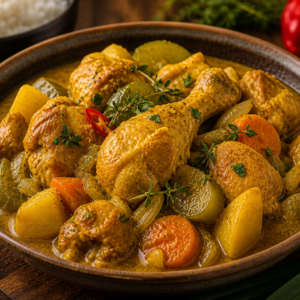 Colombo de poulet créole fait maison Martinique